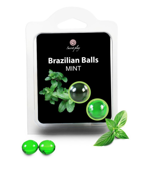 Boules de massage Brésiliennes menthe - BZ3858